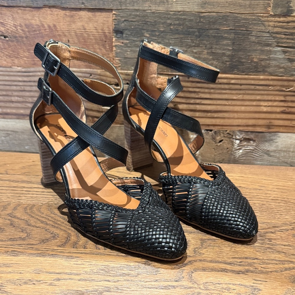 Lucky Brand Black Strappy Women's Heels